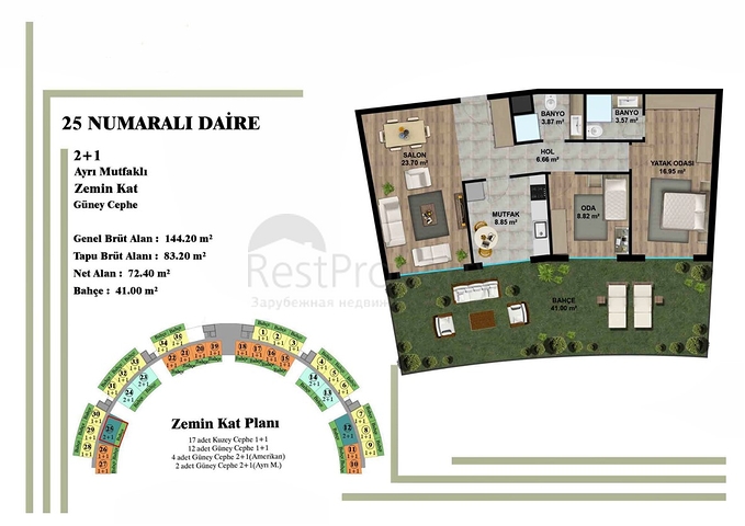 Investment project in the Altyntas - Antalya area 