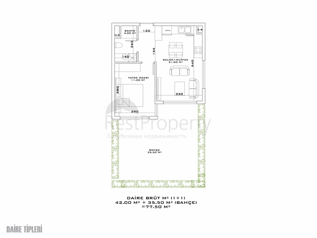 Investment project in the Altyntas - Antalya area