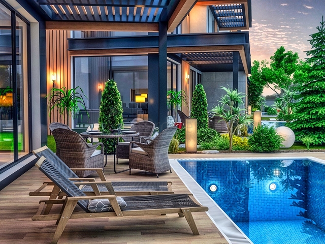 Villa in a 9+2 layout complex in Doshemealti - Antalya area 