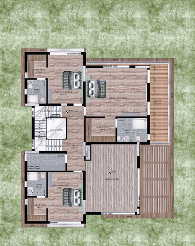 Villa in a 9+2 layout complex in Doshemealti - Antalya area 