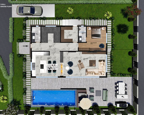 Investment project of a 4+1 villa in the area of Doshemealti - Antalya 