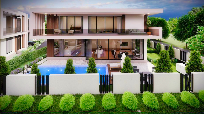 Investment project of a 4+1 villa in the area of Doshemealti - Antalya 