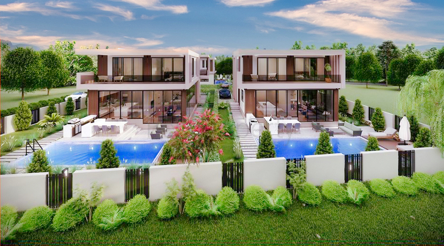 Investment project of a 4+1 villa in the area of Doshemealti - Antalya 