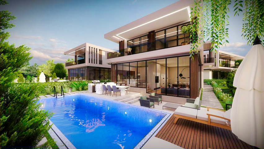 Investment project of a 4+1 villa in the area of Doshemealti - Antalya 