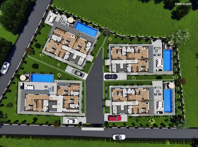 Investment project of a 4+1 villa in the area of Doshemealti - Antalya 