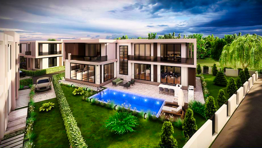Investment project of a 4+1 villa in the area of Doshemealti - Antalya 