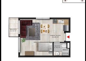 Investment project in Altyntas - Antalya microdistrict