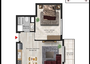 Investment project in Altyntas - Antalya microdistrict