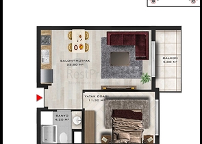 Investment project in Altyntas - Antalya microdistrict