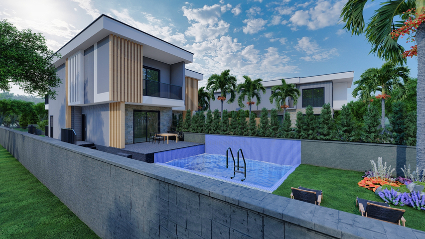 4+2 villas in Doshemealti - Antalya area 