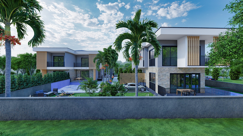 4+2 villas in Doshemealti - Antalya area 