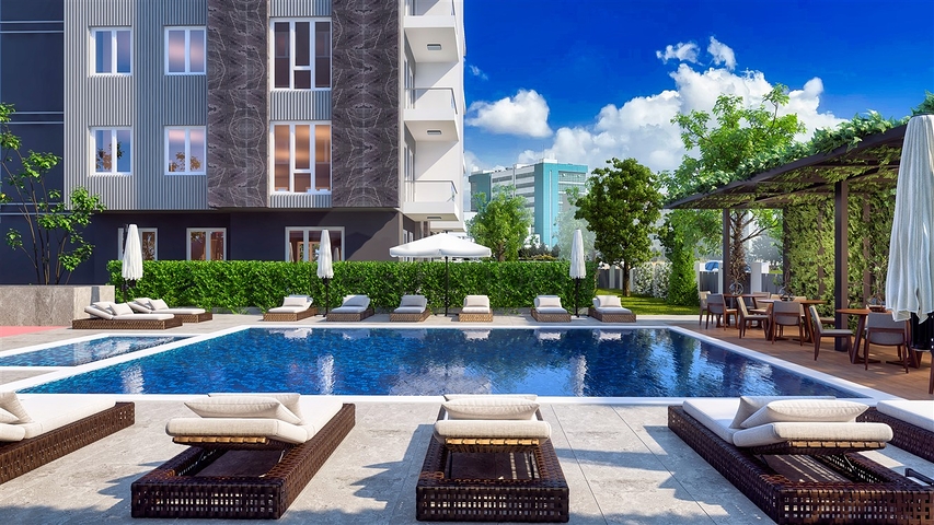 3+1 apartments in Kepez - Antalya area