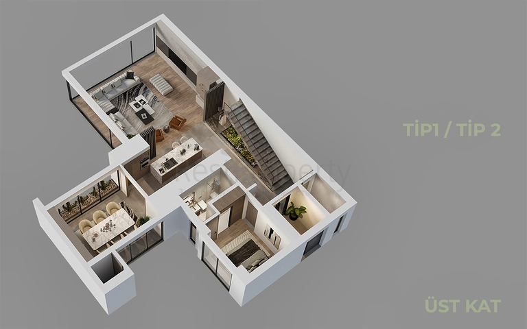 Investment project, Villas in the area of Doshemealti - Antalya