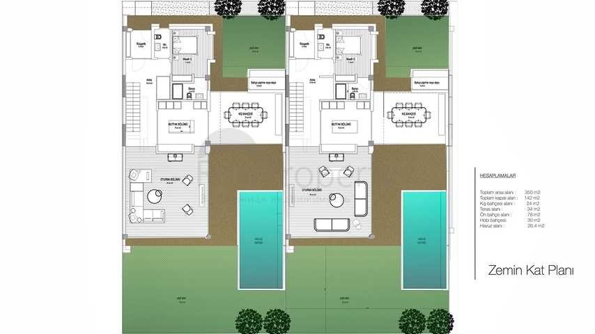 Investment project, Villas in the area of Doshemealti - Antalya
