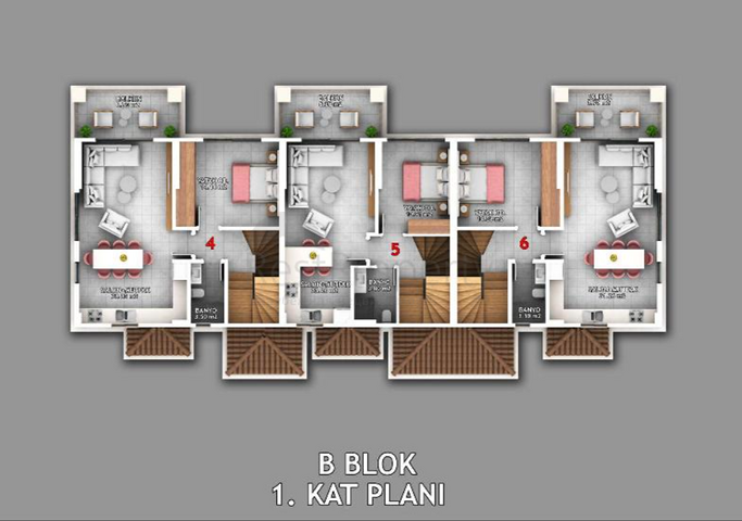 1+1 apartment in Fethiye - Antalya area 