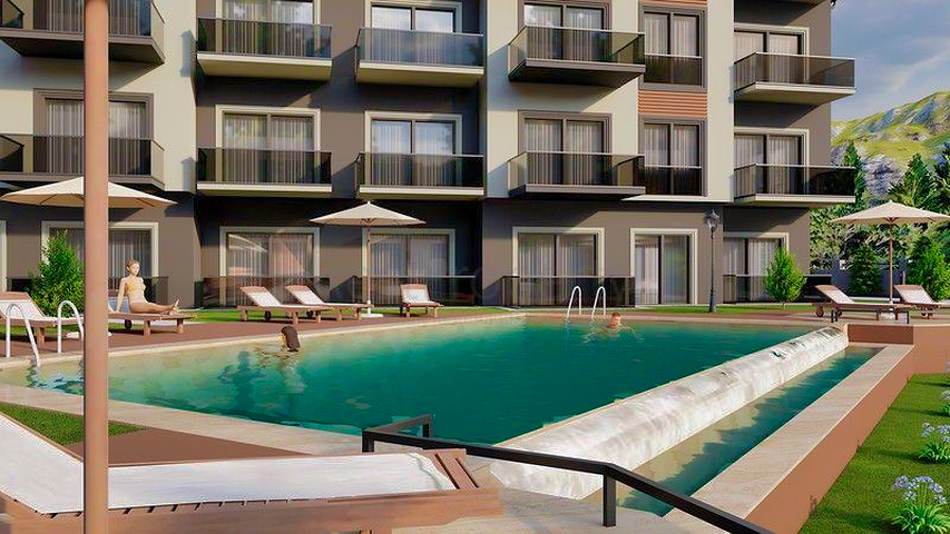 1+1 apartment in Fethiye area 