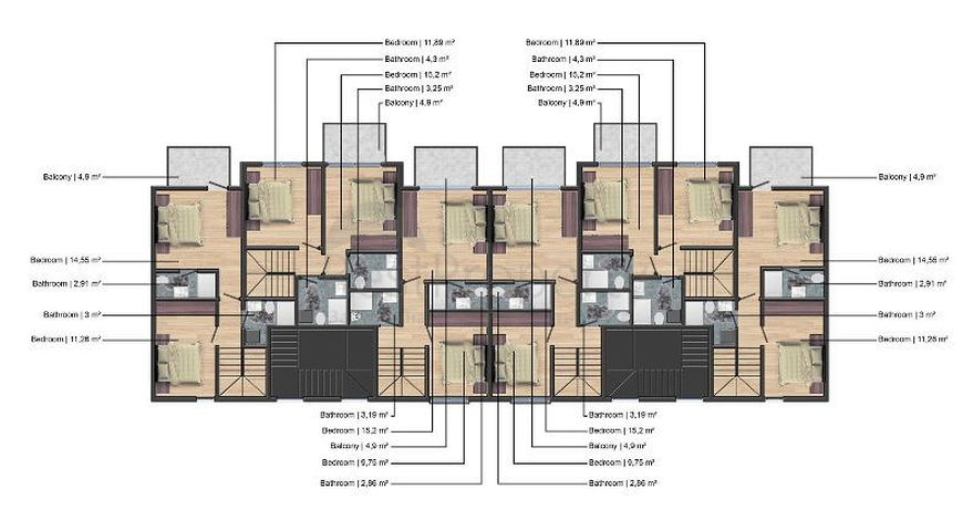 1+1 apartment in Fethiye area 