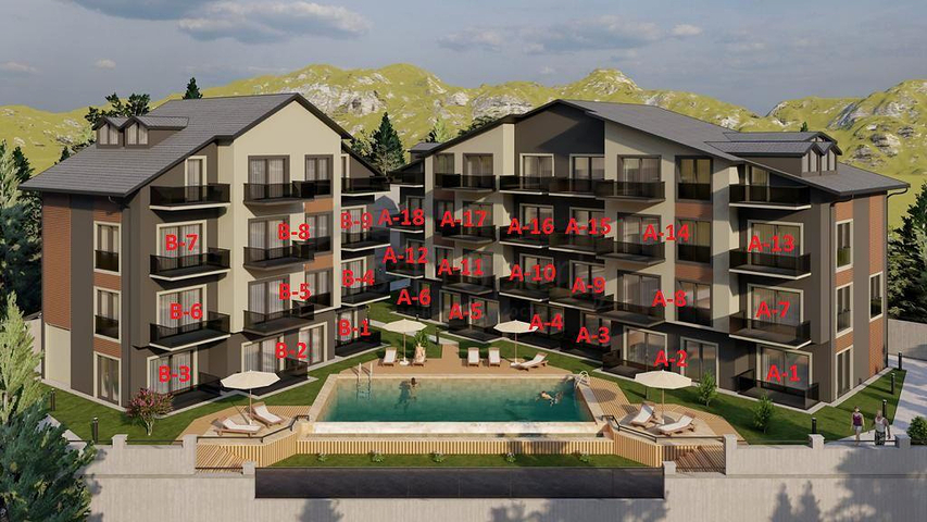 1+1 apartment in Fethiye area 