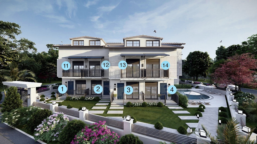 1+1 apartment of 50 m2 in Fethiye area 