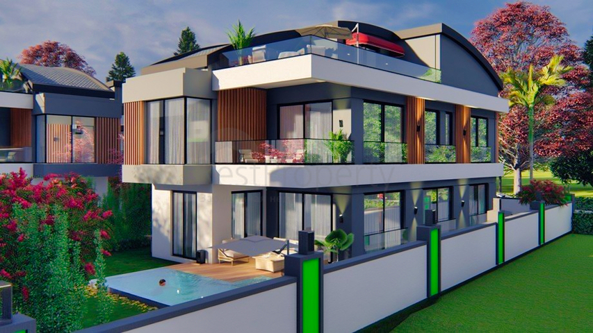 5+1 villas in Doshemealti - Antalya area