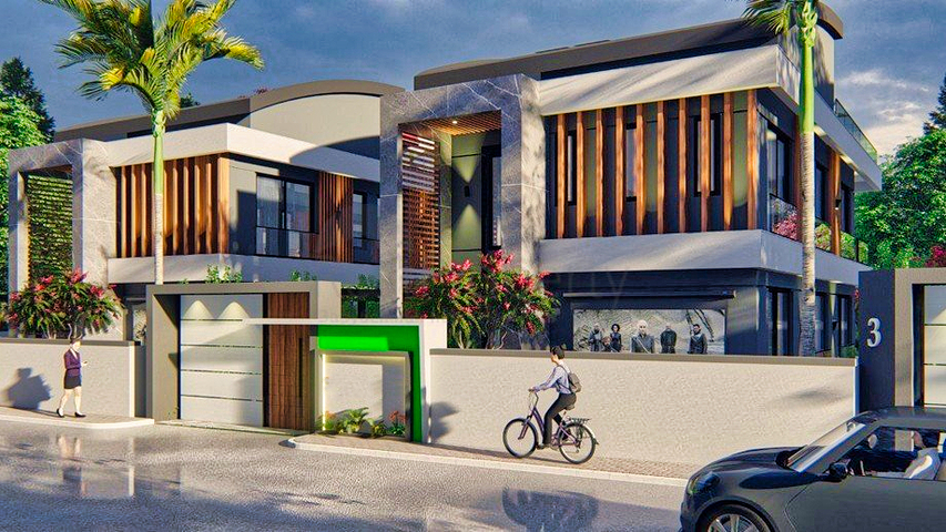 5+1 villas in Doshemealti - Antalya area