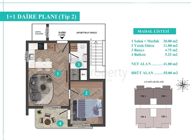 Investment project in Kepez - Antalya area 