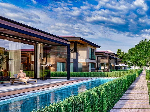 5+1 villas in Doshemealti - Antalya area