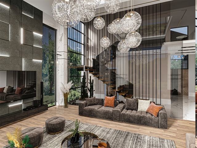 5+1 villas in Doshemealti - Antalya area