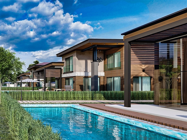 5+1 villas in Doshemealti - Antalya area