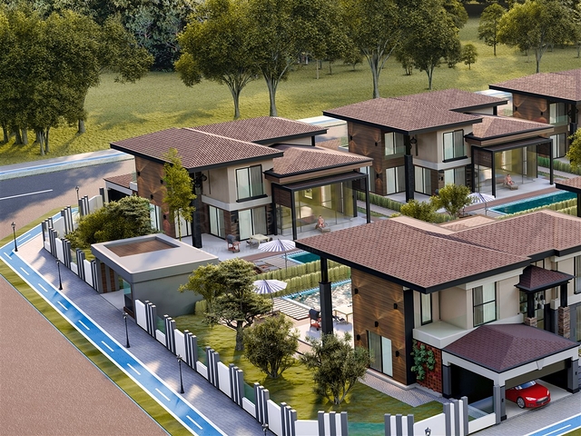 5+1 villas in Doshemealti - Antalya area