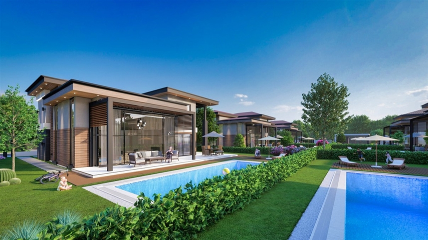 5+1 villas in Doshemealti - Antalya area