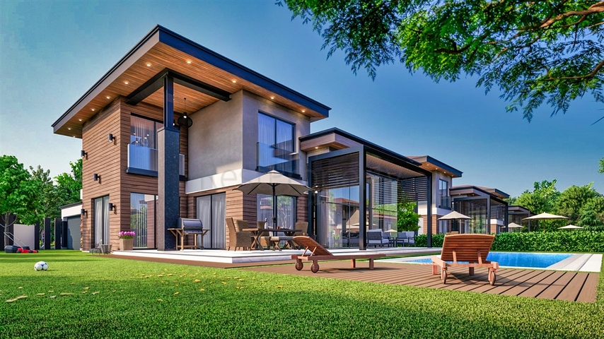 5+1 villas in Doshemealti - Antalya area