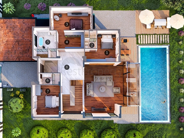 5+1 villas in Doshemealti - Antalya area