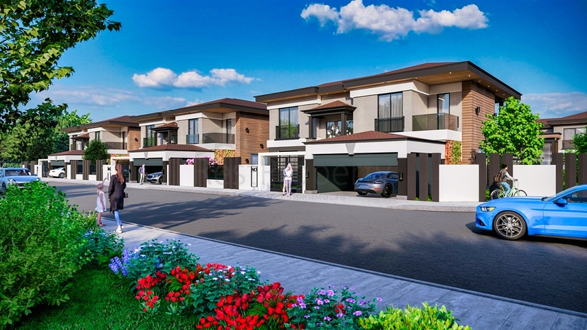 5+1 villas in Doshemealti - Antalya area