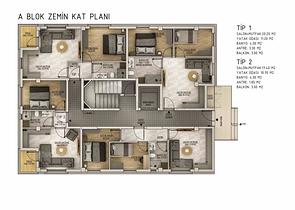 1+1 and 2+1 apartments in Belek Antalya area
