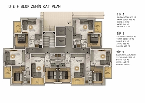 1+1 and 2+1 apartments in Belek Antalya area