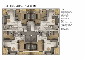 1+1 and 2+1 apartments in Belek Antalya area