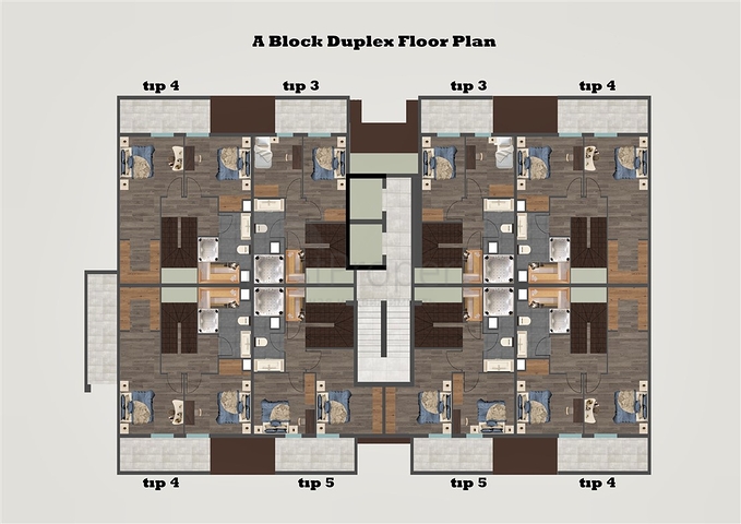 2+1 duplex apartments in the Persimmon - Antalya neighborhood 2+1 duplex apartments in the Persimmon - Antalya neighborhood