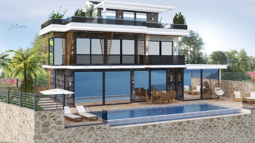 4+1 villa in Fethiye - Antalya area