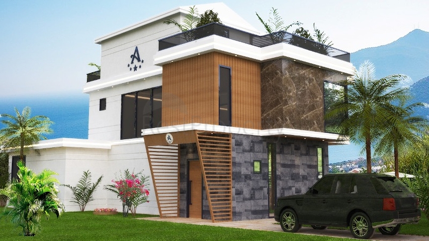 4+1 villa in Fethiye - Antalya area