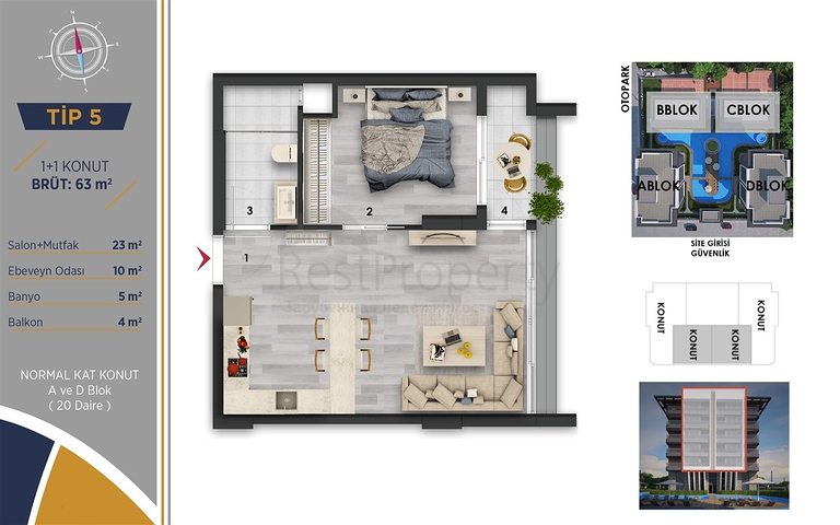 Investment project in the Altyntas - Antalya area