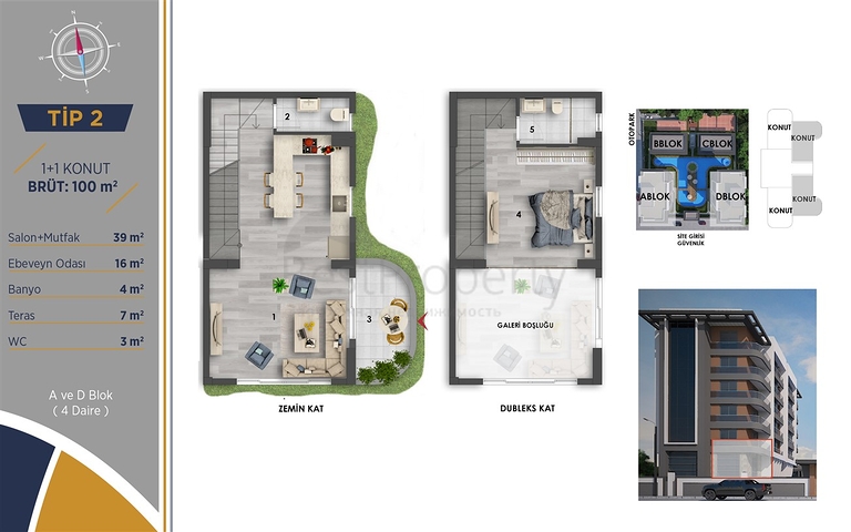 Investment project in the Altyntas - Antalya area