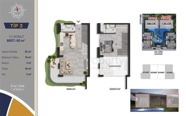Investment project in the Altyntas - Antalya area