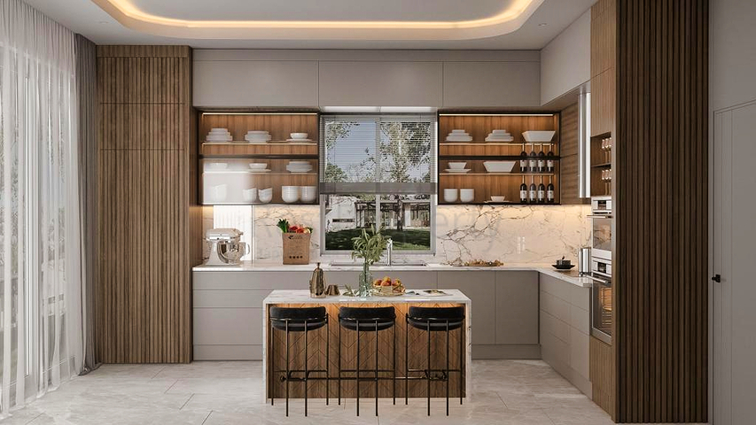 5+1 villa in Doshemealti - Antalya area