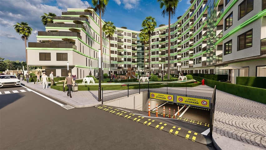 An investment project in the Zeytinlik - Antalya microdistrict 