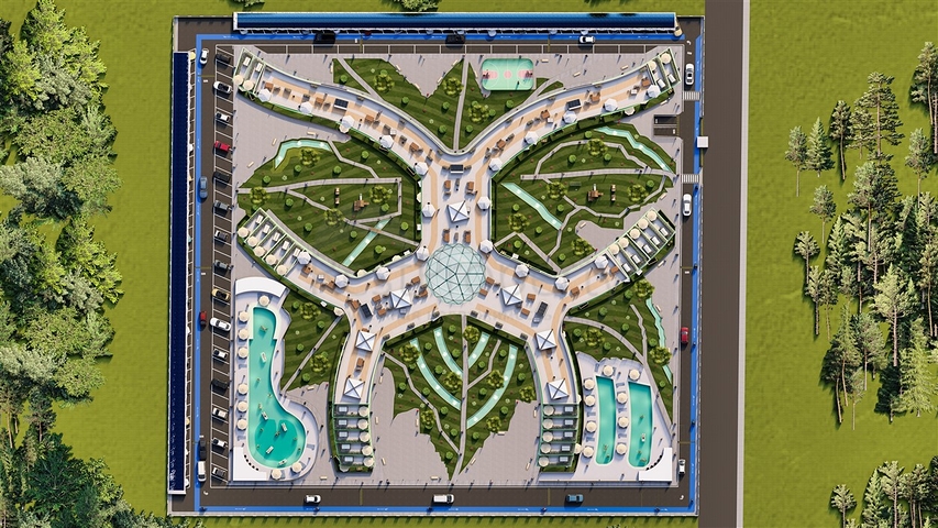 An investment project in the Zeytinlik - Antalya microdistrict 