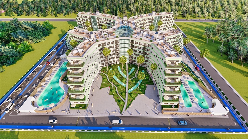 An investment project in the Zeytinlik - Antalya microdistrict 