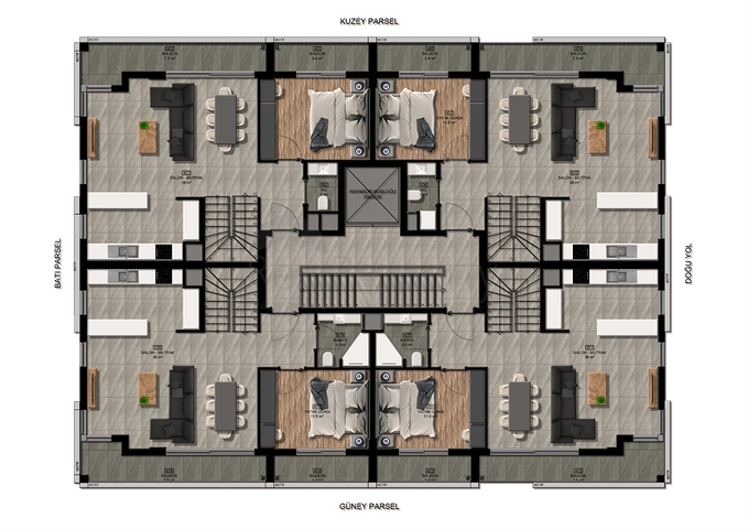 Investment project in Uchgen - Antalya microdistrict 