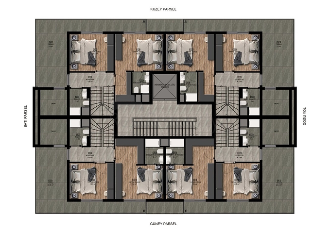 Investment project in Uchgen - Antalya microdistrict 