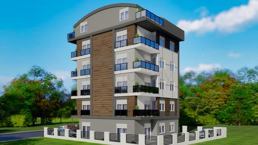 Apartments of the 1+1 and 2+1 layout in the Kyzylaryk - Antalya microdistrict 